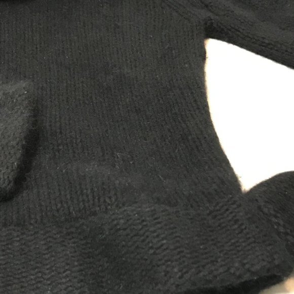 French Connection - Black Angora/Wool Blend Turtleneck - Size Small - Picture 4 of 10